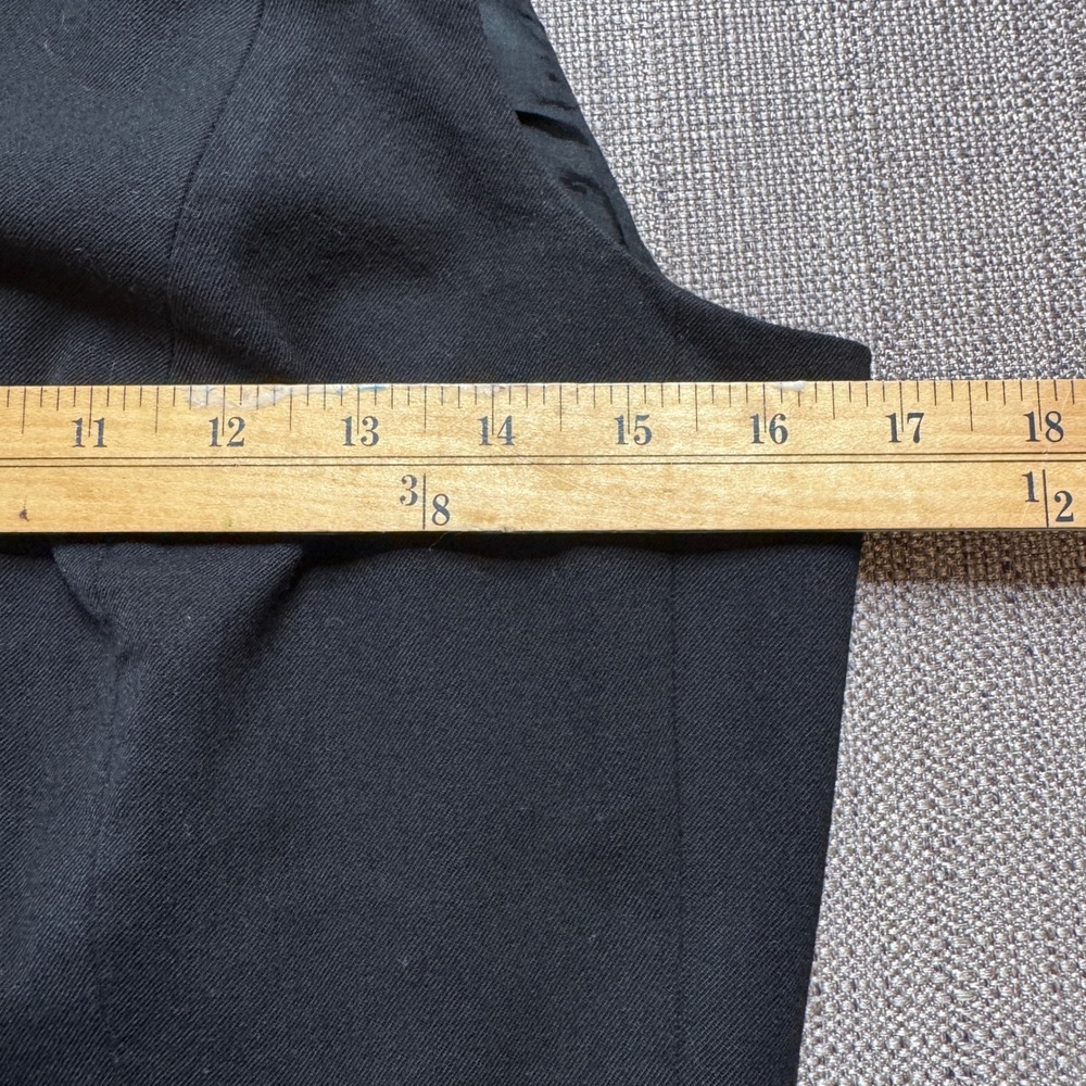 Lauren Ralph Lauren Women Black Wool Blend Tailored Waistcoat Vest Size S 0850 - Picture 4 of 7
